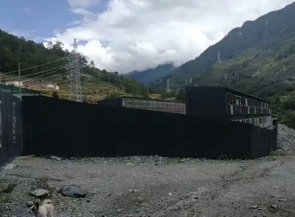 A bustling mining farm in Nigeria, illustrating the scalable hosting benefits for crypto enthusiasts