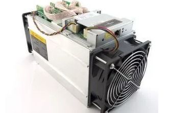 A closeup of a mining rig with multiple graphics cards, emphasizing its computational power and configuration.